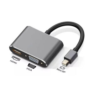 Adaptador Doble Convertidor Mini Displayport a HDMI+Vga